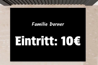 Lustige Fußmatte - Eintritt 10€